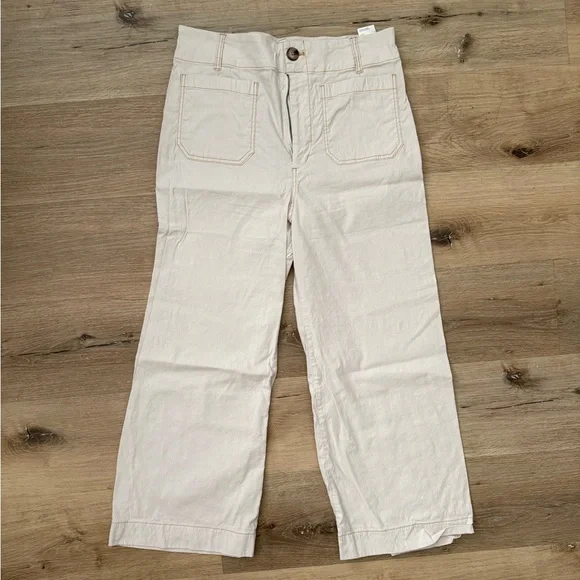 The Collette Crop Wide Leg Pants: Contrast Stitch Edition - Picture 5 of 9